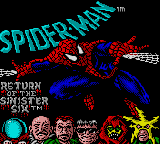 Spider-Man - Return of the Sinister Six (USA, Europe) Title Screen